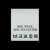 С810ПБ 80%Wool 20%Polyester- составник - белый (уп.200 шт.)0