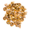 Хольнитены 6х6мм цв золото сталь (уп ок.100шт) Veritas2