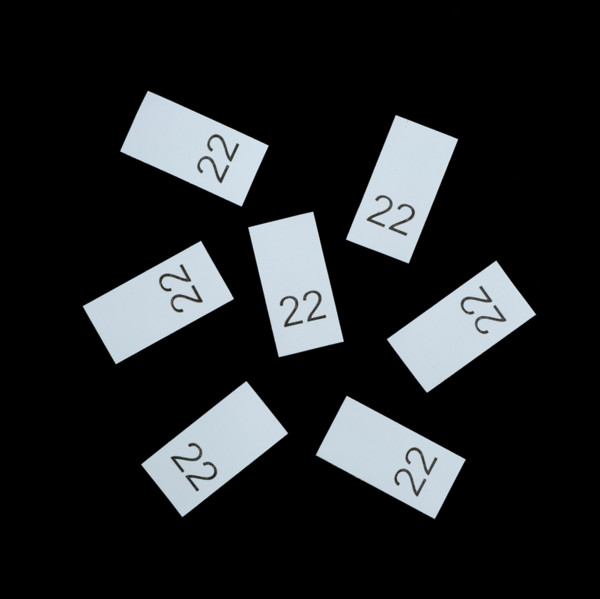 Р022ПБ 22 - размерник - белый (уп.1000 шт)1