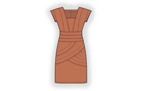 Лекала женские - платье с декоративной юбкой 4043 купить. Скачать лекала в личном кабинете.