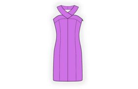 Лекала женские - платье шелковое             платье шелковое 4054 купить. Скачать лекала в личном кабинете.