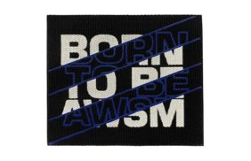 нашивка born to be awsn черный/белые,синии буквы 6,5*5,5см купить по 40 - в интернет - магазине Веллтекс | Сочи
.