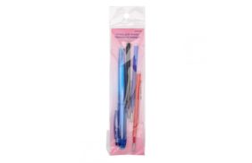 410109 ручка для ткани термоисчезающая с набором стержней (белый/розовый/чёрный/синий) бс купить по цене 250 руб - в интернет-магазине Веллтекс | Сочи
