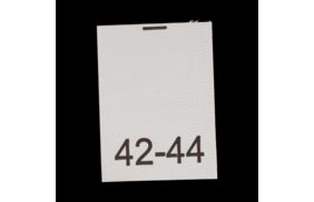 42-44 - размерник - ул - нейлон белый - 15х20 - уп.200шт. купить по цене 78 руб - в интернет-магазине Веллтекс | Сочи
