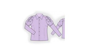 Лекала - блуза с декоративным рукавом 7191. Скачать лекала на девочку в личном кабинете