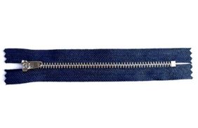джинсовая молния №4 металл 16см цв.никель/темно-синий неразъемная купить по 34.68 - в интернет - магазине Веллтекс | Сочи
.