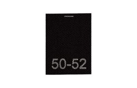 50-52 - размерник - ул - полиэстер чёрный - 15х20 - (уп.200шт) купить по цене 115 руб - в интернет-магазине Веллтекс | Сочи
